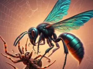 21126 tarantula hawk flying