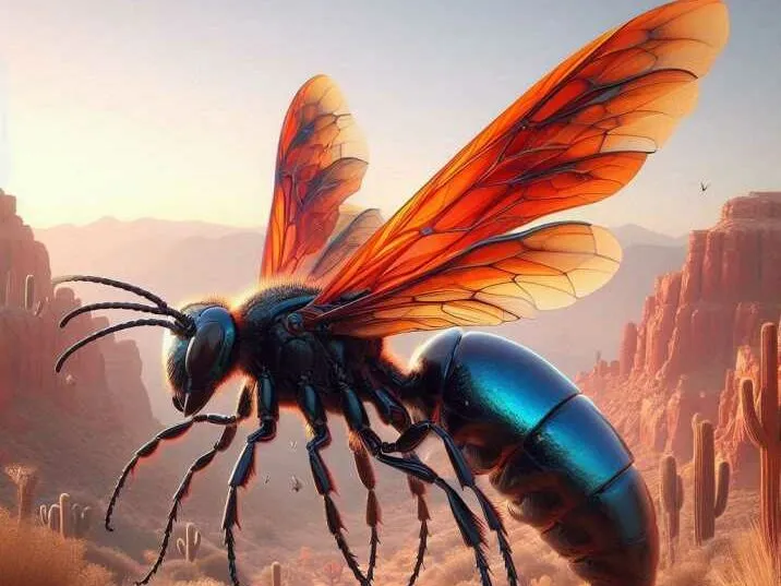 21308 tarantula hawk hunting