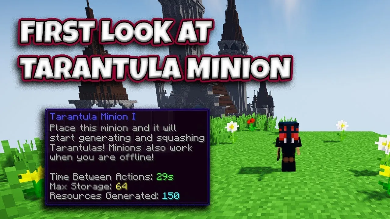 21380 tarantula minion skyblock guide